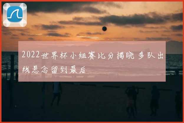 2022世界杯小组赛比分揭晓 多队出线悬念留到最后