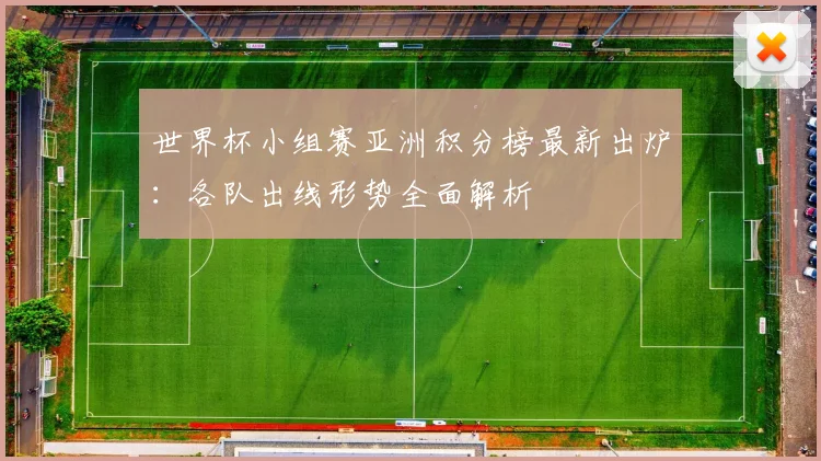 世界杯小组赛亚洲积分榜最新出炉:各队出线形势全面解析